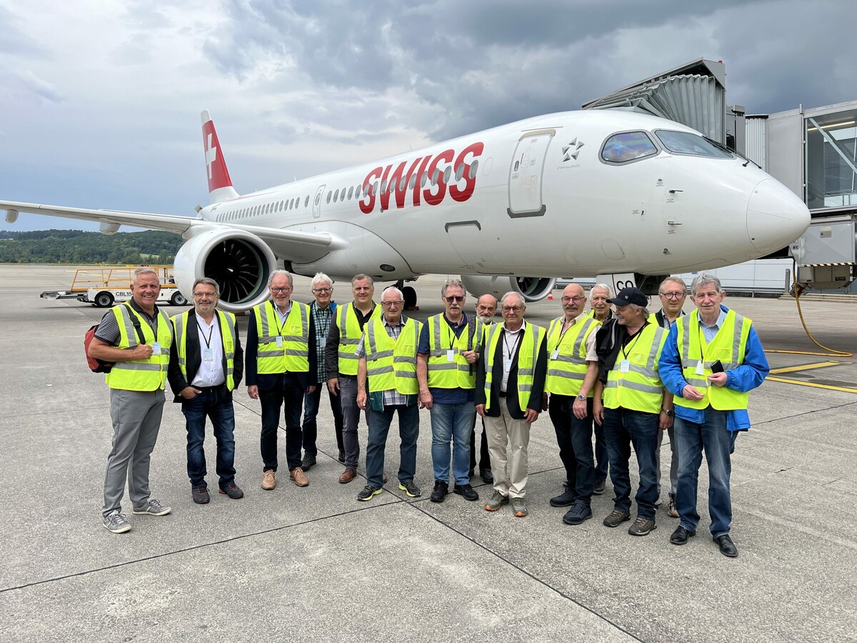 Der Kameradschaftsbund besichtigte beim Ausflug in Zürich modernste Technik und Logistik. Michael Mäser