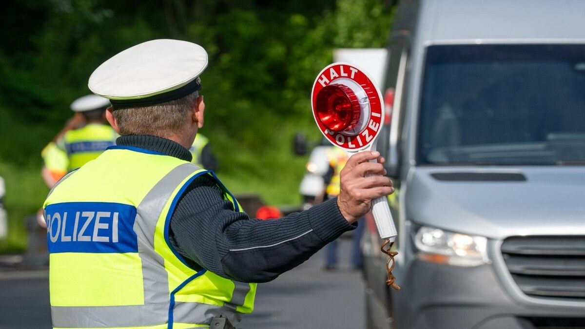 Die deutsche Bundespolizei war am Grenzübergang erfolgreich aktiv. bundespolizei