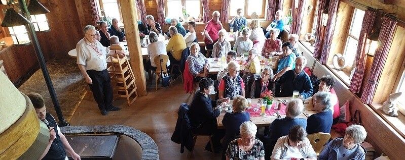 Die PVÖ-Mitglieder genossen das gemütliche Beisammensein im Berggasthof Babel.PVÖ