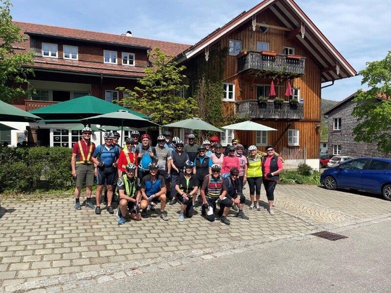 Die PVÖ-Radlergruppe unternahm eine Tour nach Immenstadt.PVÖ