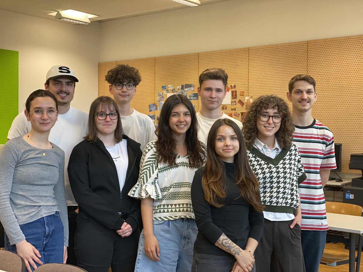 Die Schülerinnen und Schüler haben mit ihrem Projekt den ersten Platz erreicht. vn/pem