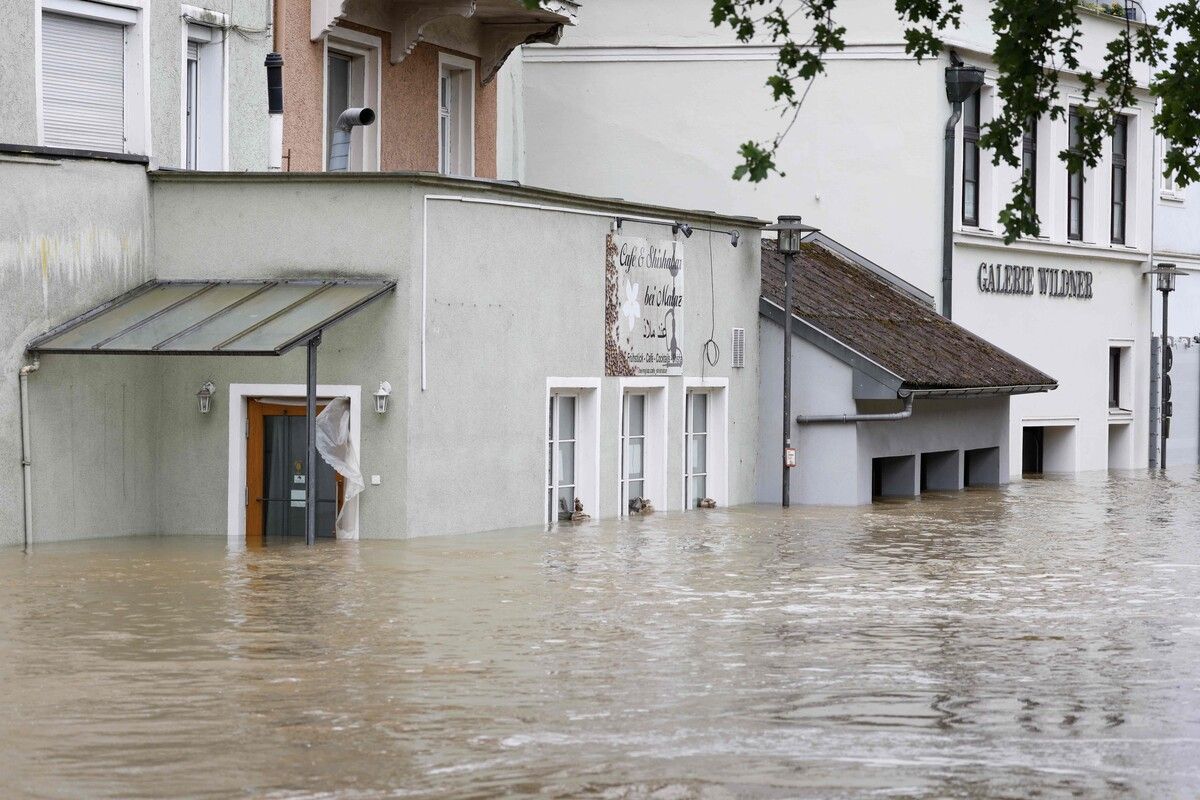 Die Stadt Passau in Niederbayern hat den Katastrophenfall ausgerufen. afp