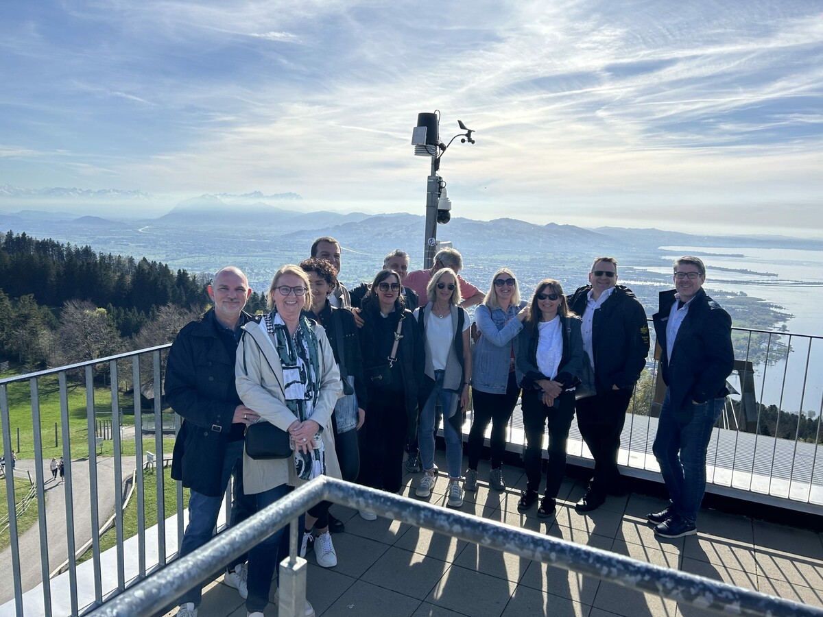 Ein Highlight war die atemberaubende Aussicht vom Pfänder über den Bodensee.BFG