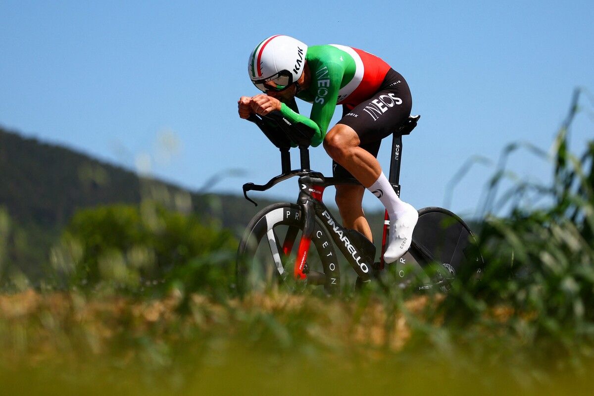 Filippo Ganna dominiert seit Jahren die Zeitfahren der World Tour.Apa