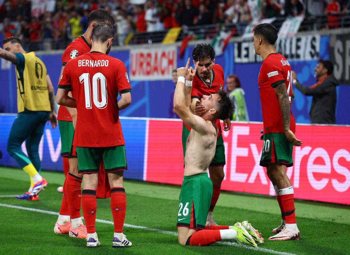 Francisco Conceicao kam sah und traf für Portugal in der Nachspielzeit.reuters