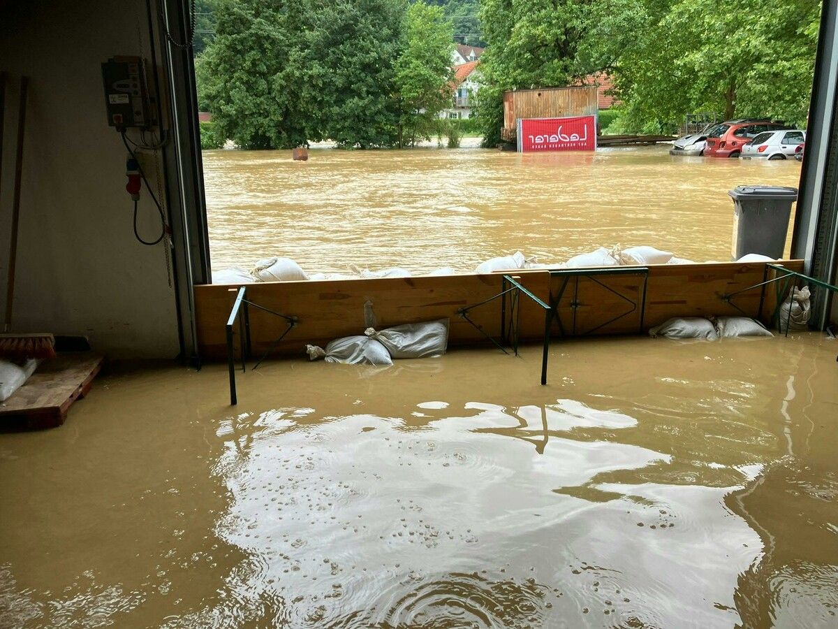 Fürstenfeld war vom Hochwasser besonders schwer betroffen. APA/BFV FÜRSTENFELD