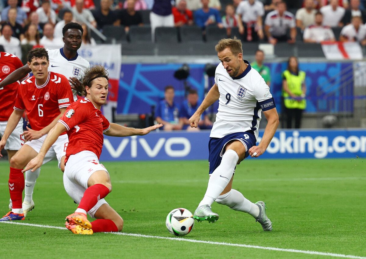 Harry Kane verwertete die Hereingabe von Kyle Walker zur Führung.Reuters