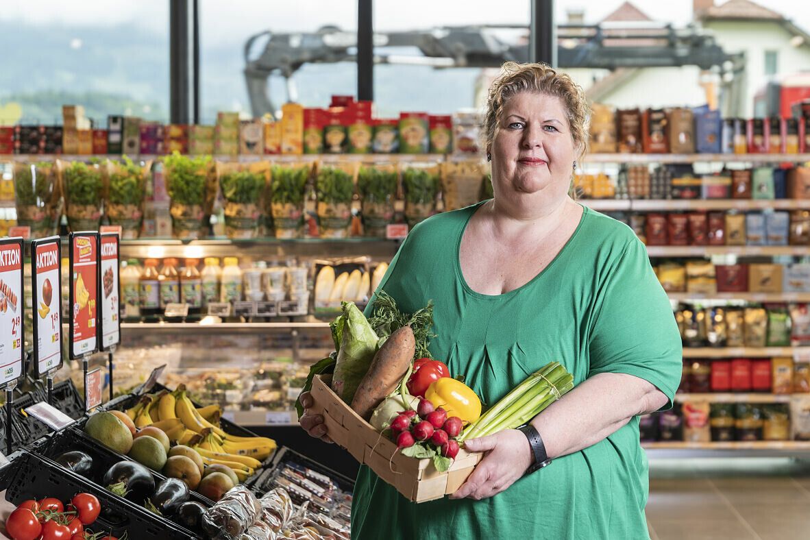 Heidemarie Burtscher hat den Adeg-Markt in Nenzing auf den neuesten Stand gebracht und legt Wert auf ein breites Angebot mit regionalen Produkten. RE/Fink