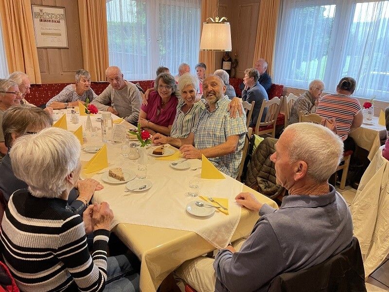 Im Gasthaus Egender wurden die Teilnehmer mit wunderbaren Käsknöpfle und Salat verwöhnt.PVÖ Altach
