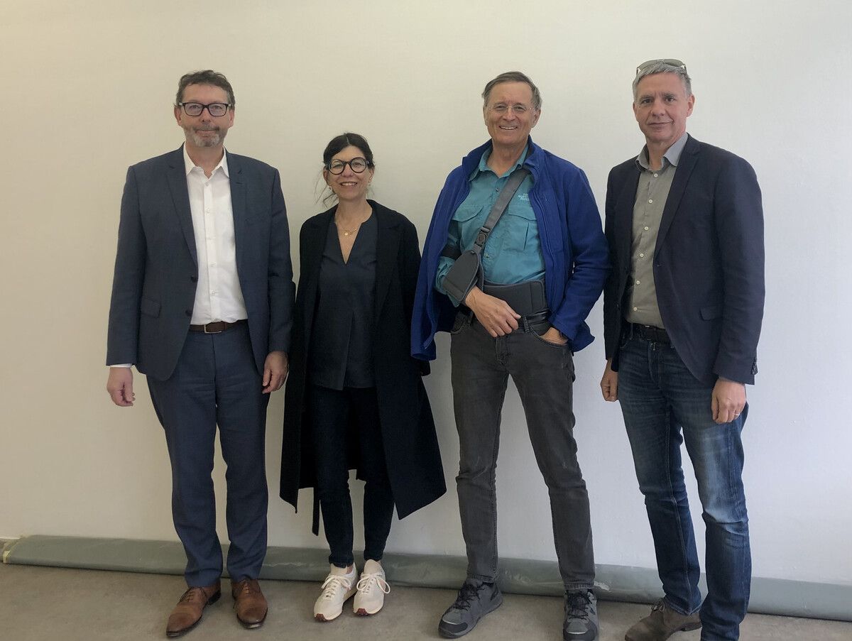Jury (v. l.): Andreas Neuhauser, Leiter Kommunikation illwerke vkw AG, Susanne Fink, Amt der Vorarlberger Landesregierung, Abteilung Kultur, Roland Haas, künstlerischer Leiter des Kunstforums Montafon, und Thomas D. Trummer, Direktor des Kunsthauses Bregenz. bi (2)