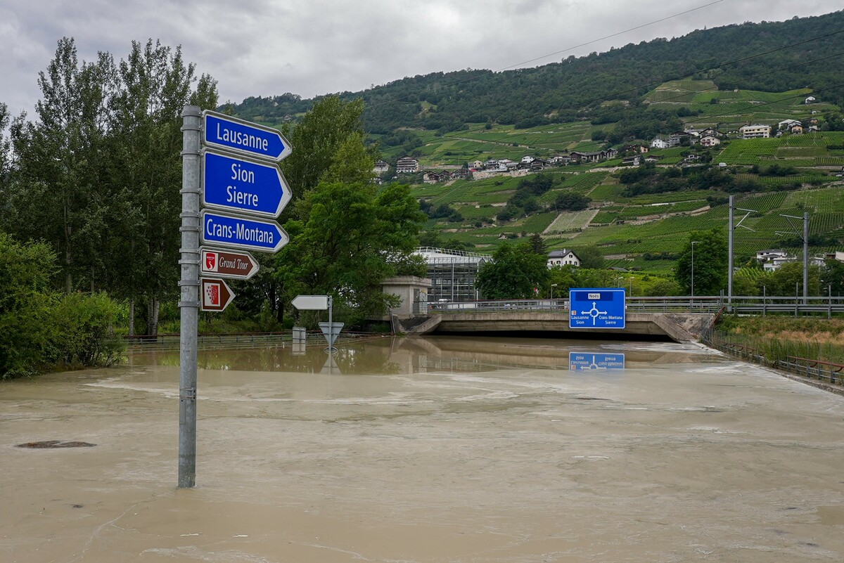 Mehrere Gebiete in der Schweiz waren vom Hochwasser betroffen. afp