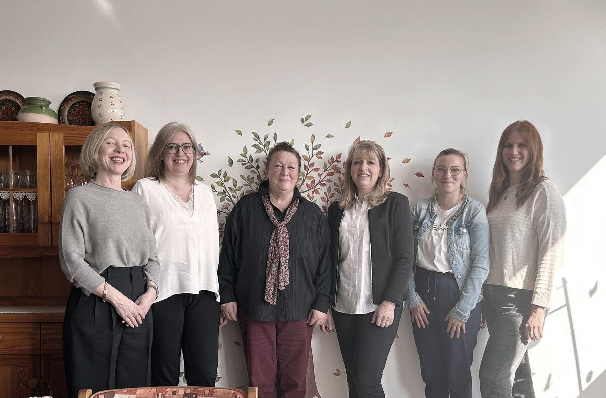 Michaela Höscheler, Michaela Eckhardt (Obfrau-Stellvertretung), Elke Bonmassar, Elisabeth Drexel, Jacqueline Mittelberger und Doris Geiger (Einsatzleitung).STD