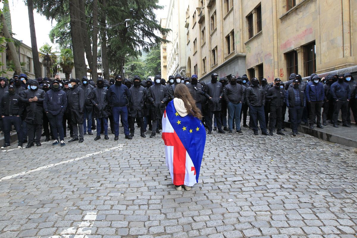Proeuropäische Demos in Georgien standen zuletzt auf der Tagesordnung.AP