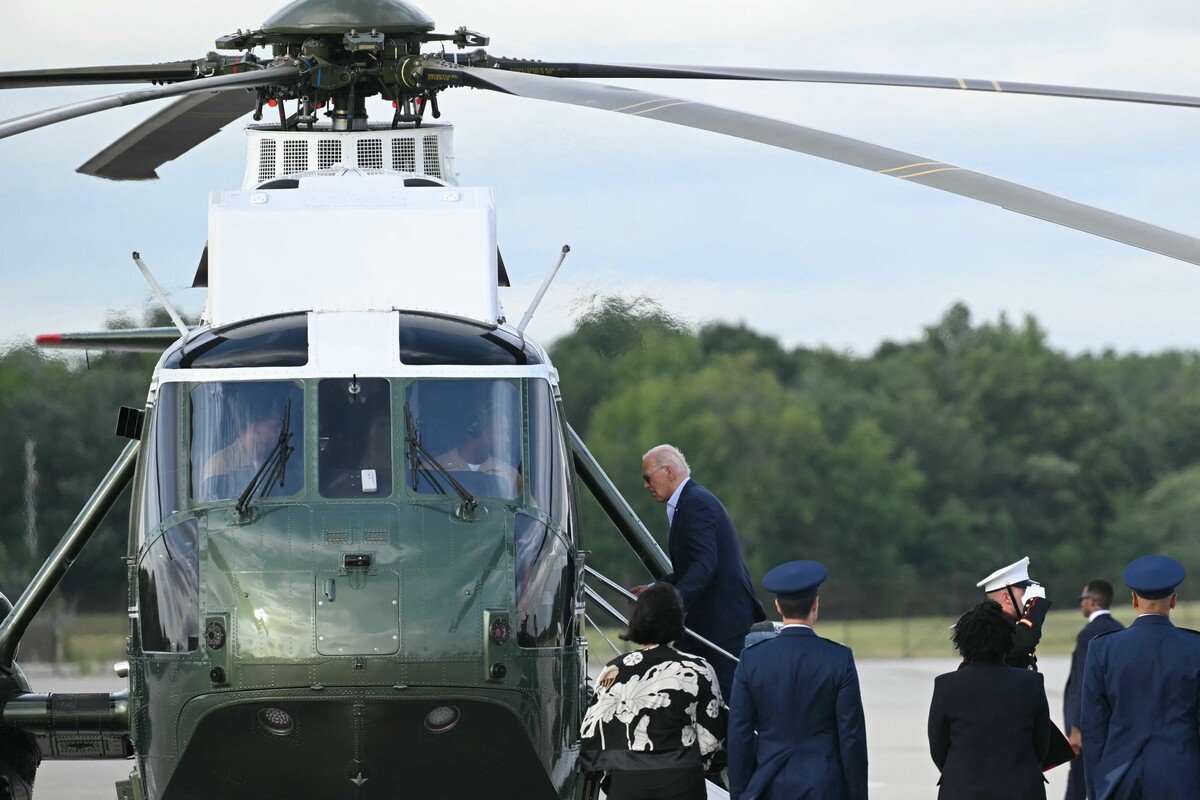 US-Präsident Joe Biden setzt nach dem TV-Debakel unbeirrt seinen Wahlkampf fort und weist Forderungen nach einem Rückzug von sich. AFP