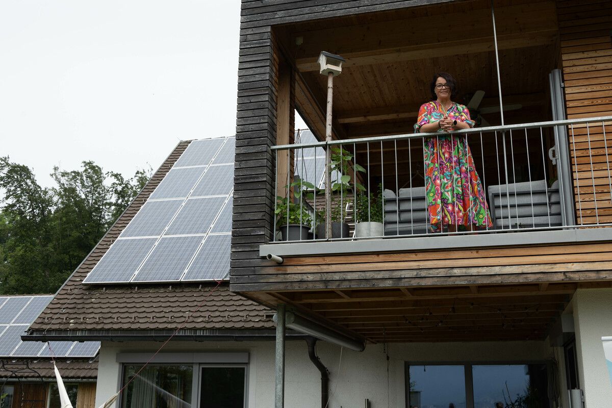 Veronika Burtscher bewohnt den oberen Stock des Hauses. Hartinger