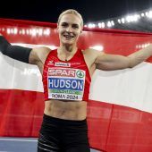 Hudson holt EM-Gold im Speerwerfen