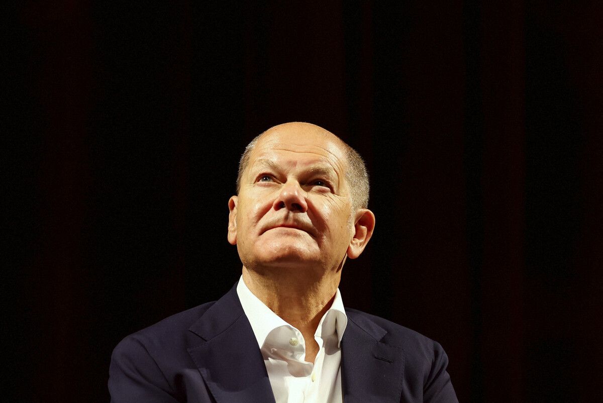 „Wir werden unseren Rechtsstaat verteidigen“, sagt Scholz. AP