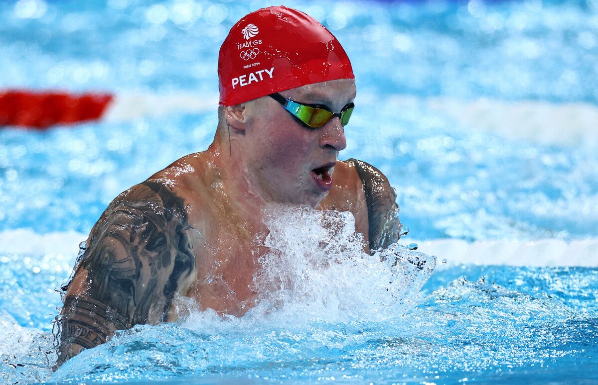 Am Sonntag war Adam Peaty über 100 m Brust noch zu Silber geschwommen.Reuters