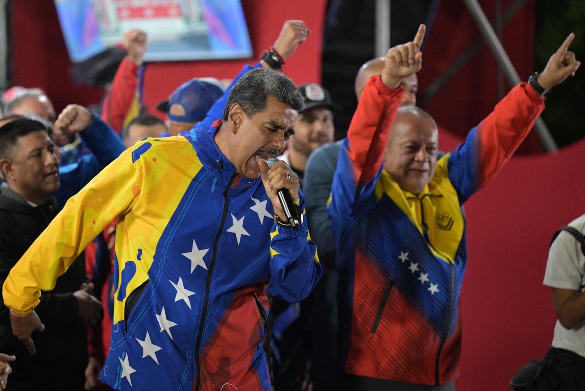 Am Sonntag wurde gewählt, Montag stand das Ergebnis fest: Amtsinhaber Nicolas Maduro gewinnt die Präsidentschaftswahl in Venezuela. AFP
