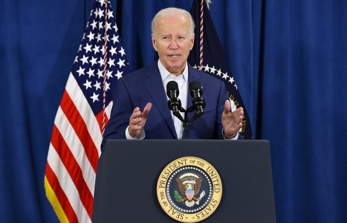 Amtierender US-Präsident Joe Biden zeigt sich schockiert. AFP