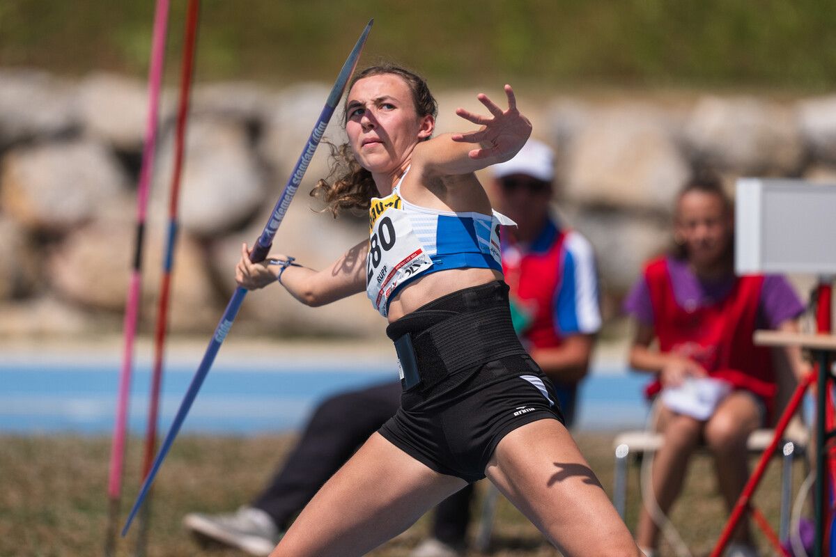 Angelina Rupp holte sich im Speerwerfen die höchste Auszeichnung und wurde für den anstehenden U23-Länderkampf in Italien nominiert. ÖLV