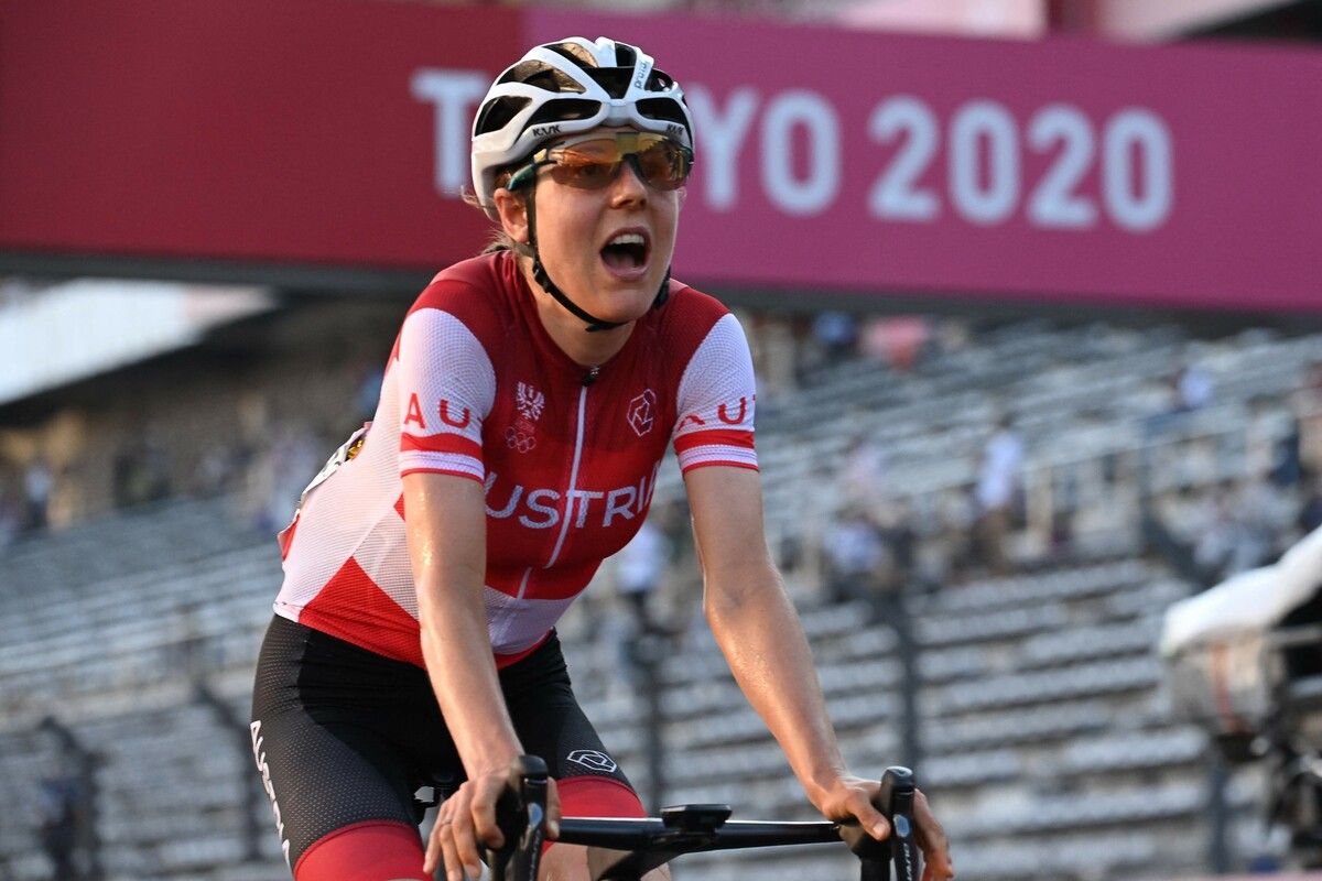 Anna Kiesenhofer holte in Tokio Gold im Straßenrennen. In Paris ist ihr im Zeitfahren eher eine Medaille zuzutrauen als ein erneuter Überraschungscoup.Apa (2), Gepa