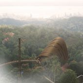 Mit Seilbahn ins Tropenparadies