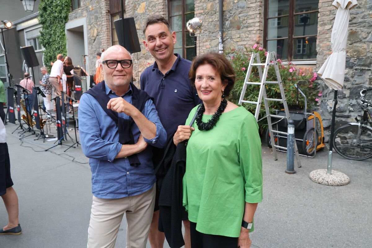Christian Köll, Oliver Bischof und Klaudia Köll.
