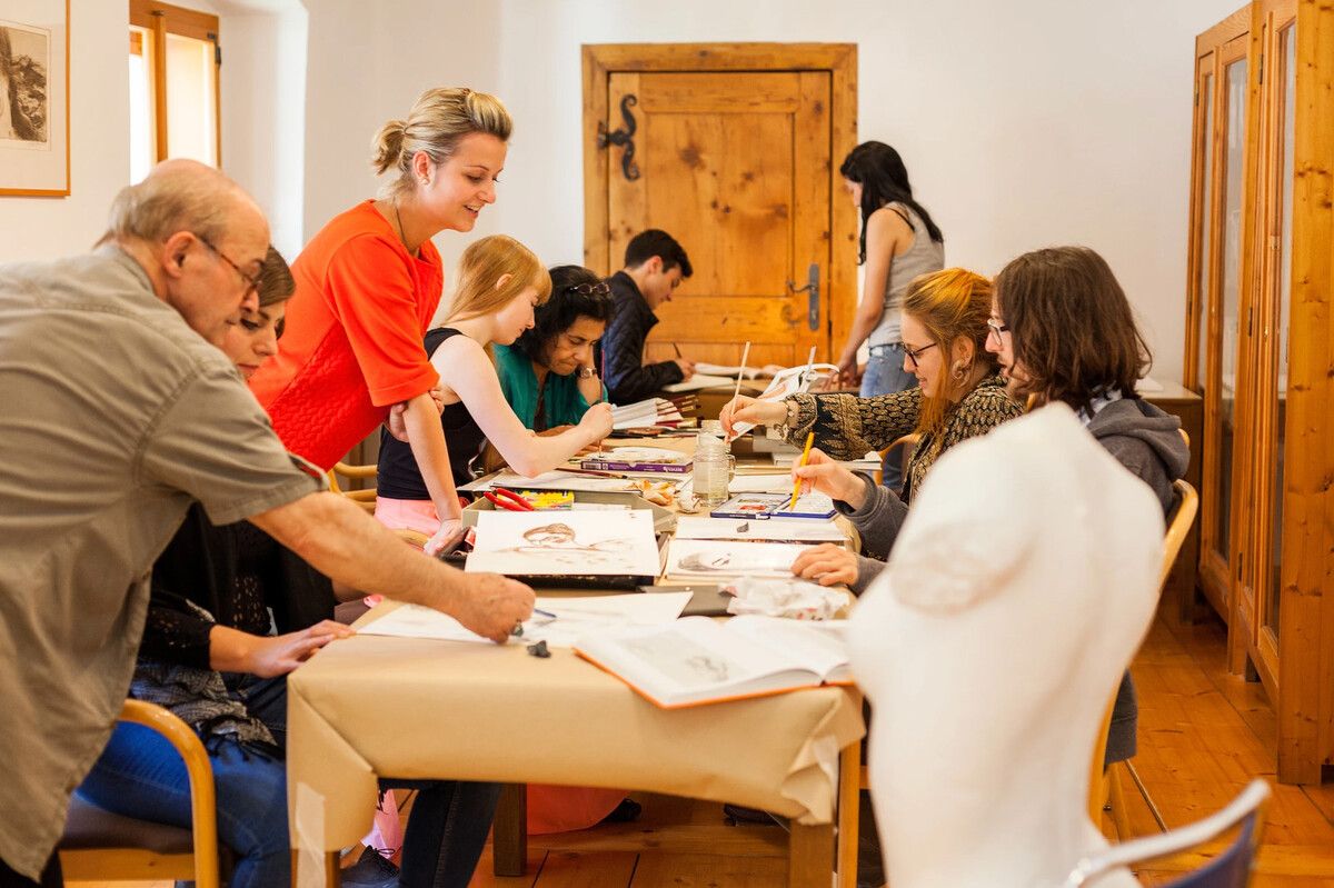 Das kreative Wochenende in Viktorsberg bietet verschiedene Workshops an.sie