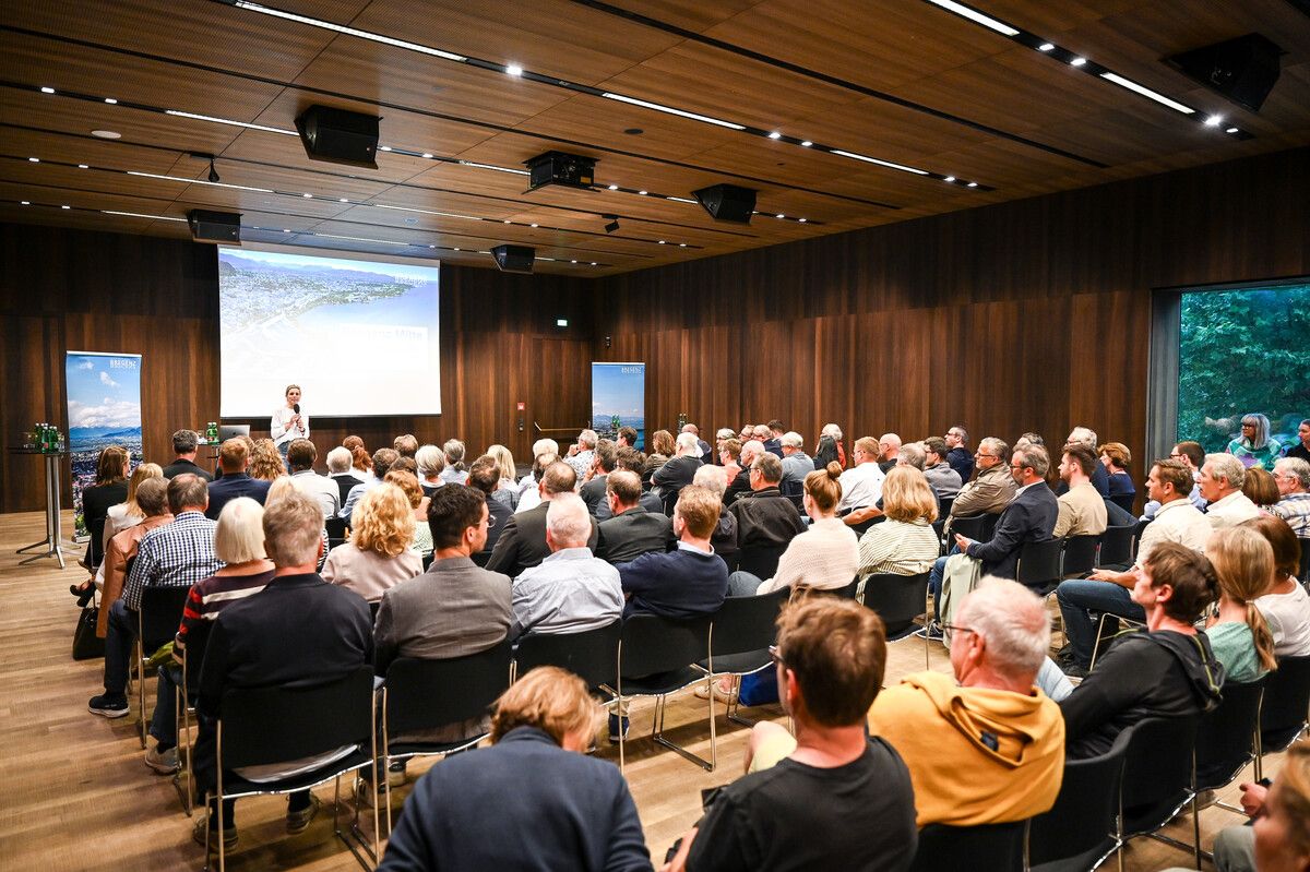 Das vierte Stadtforum „Bregenz Mitte“ war gut besucht. Stadt/Mittelberger