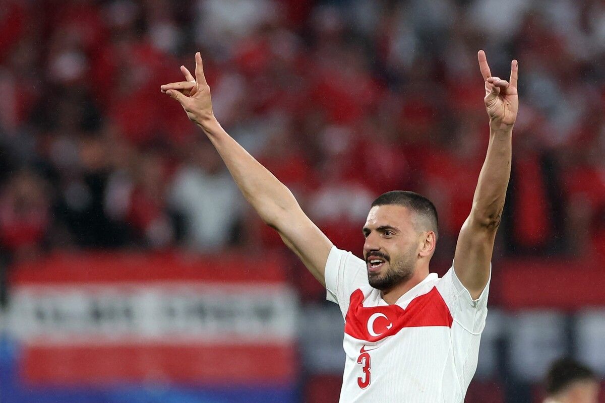 Demiral feierte seinen zweiten Treffer mit dem faschistischen Gruß und teilte das Bild anschließend auf „X“.Apa