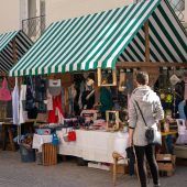 Stadt-Landmarkt mit Nachhaltigkeit