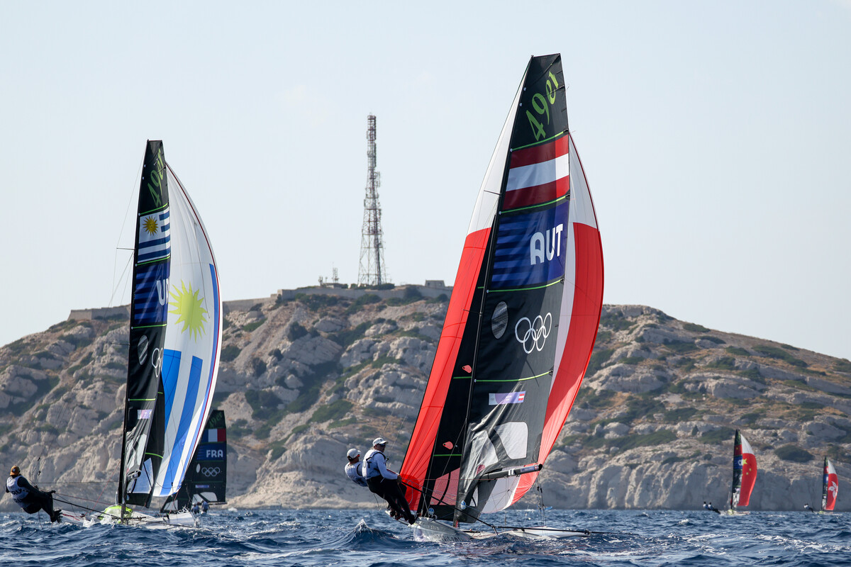 Der Wind vor Marseille wehte nicht für das Duo vom Yachtclub Bregenz. Gepa