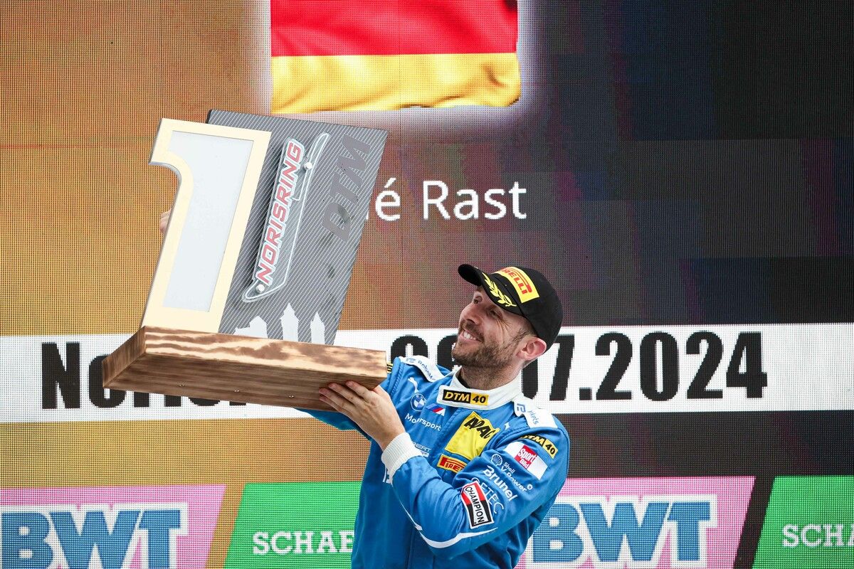 Die Freude beim BMW-Piloten Rene Rast war groß.
