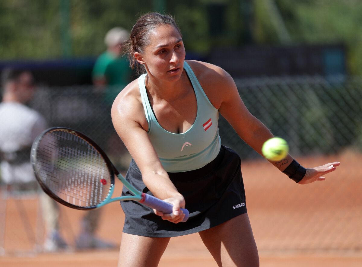 Die Mission Titelverteidigung von Tamira Paszek endete im Halbfinale.GEPA
