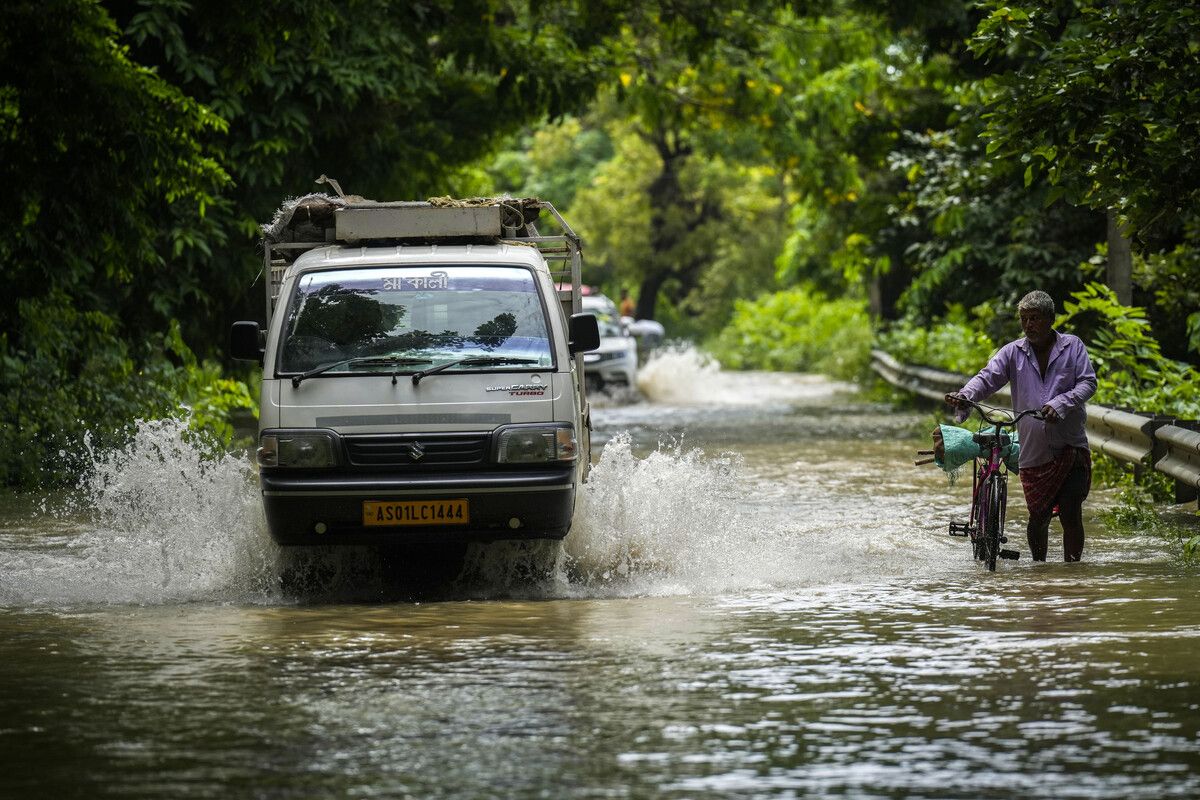 Die Monsun-Zeit in Südasien beginnt im Juni und dauert in etwa bis September. ap