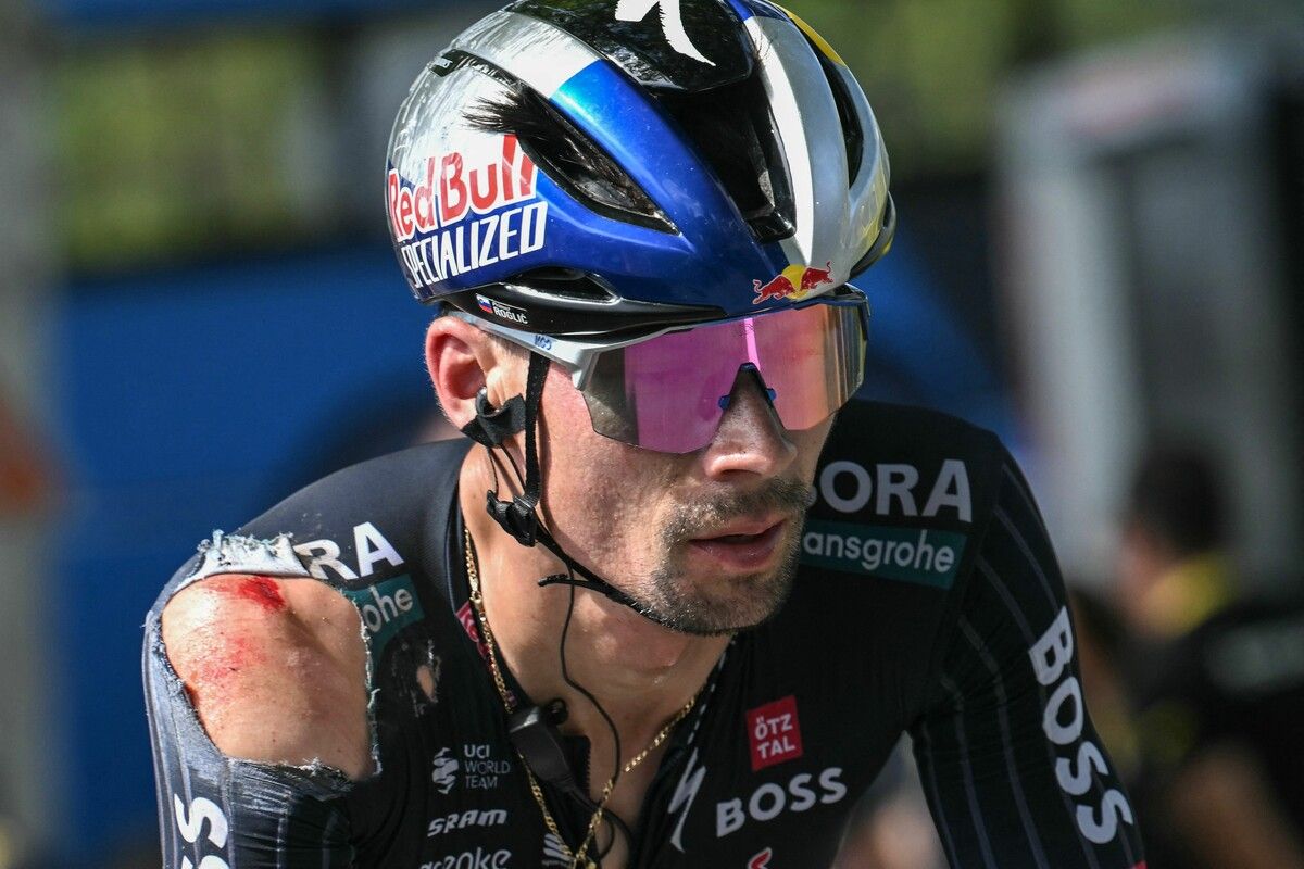 Ein Wirbelbruch stoppte Primoz Roglic bei der Tour de France.apa