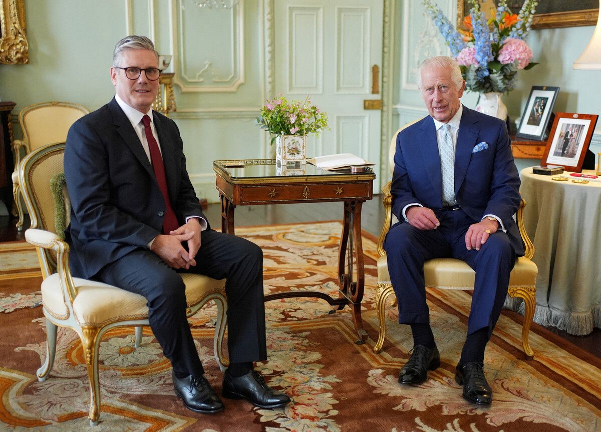 Erhielt eine Audienz bei König Charles III.: Der neue Premier Keir Starmer (l.).REUTERS