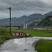 Sperre des Rheinvorlandes