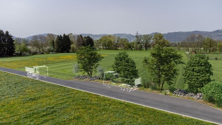 Für die Lkw-Trasse sollen vier Ausweichen errichtet werden. Gemeinde Altach
