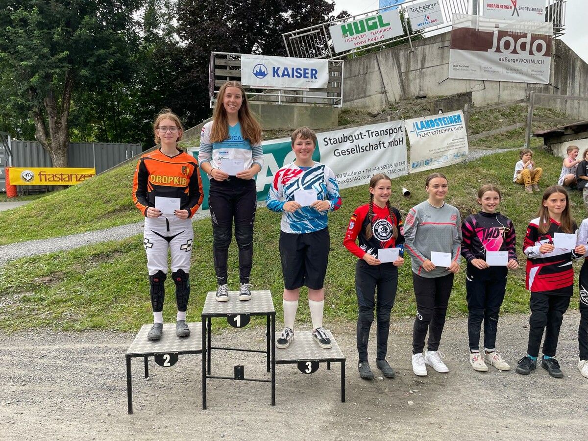 Hannah Muther und Paikea Marte dominierten beim Open.BMX-Club Bludenz