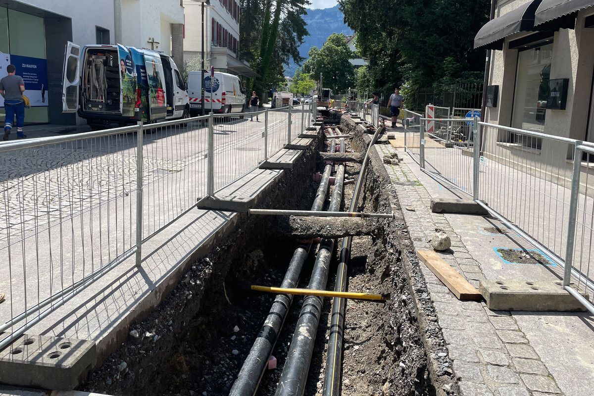 In der Marktstraße werden im Juli Leitungen verlegt.Stadt