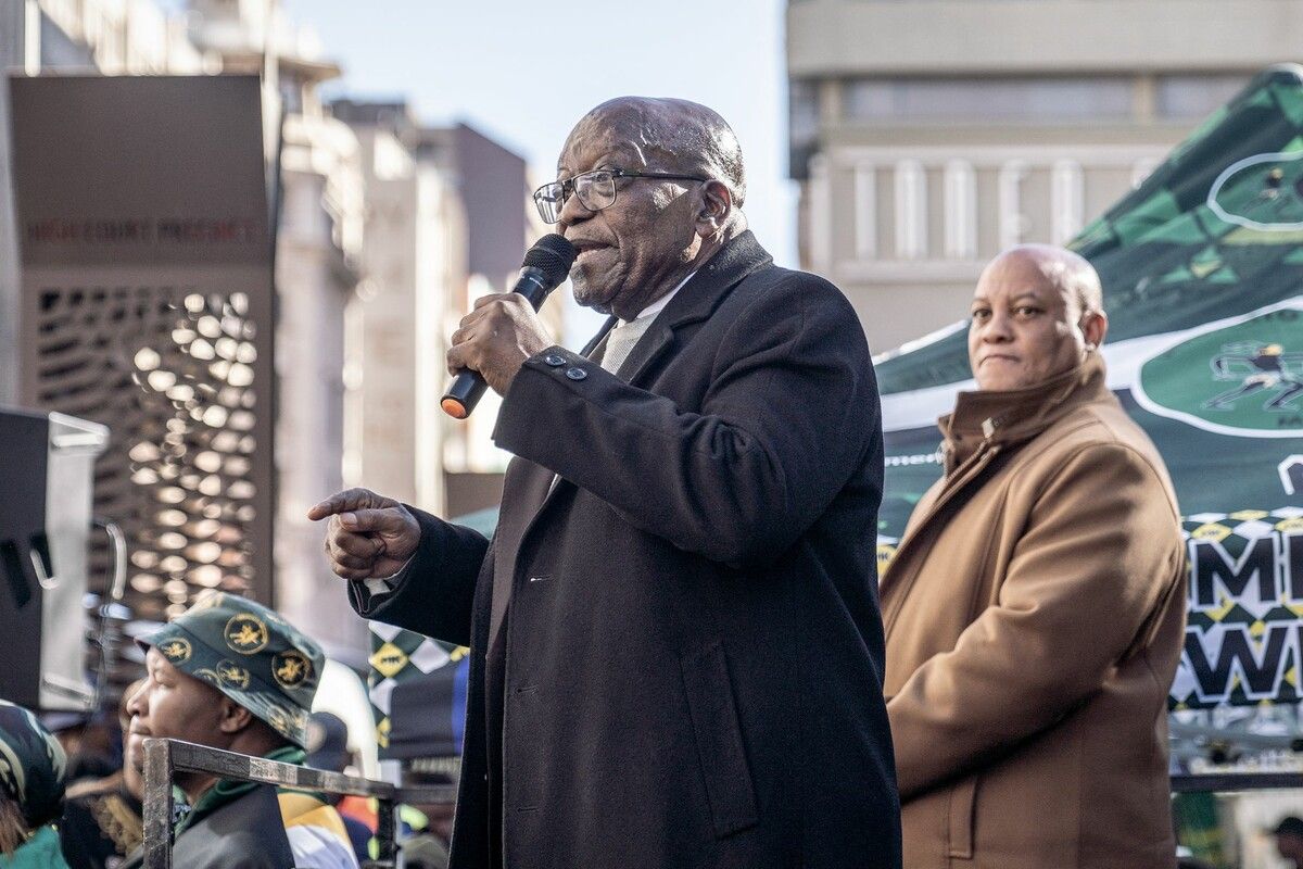 Jacob Zuma bei einer Veranstaltung im Juni in Johannesburg.AFP