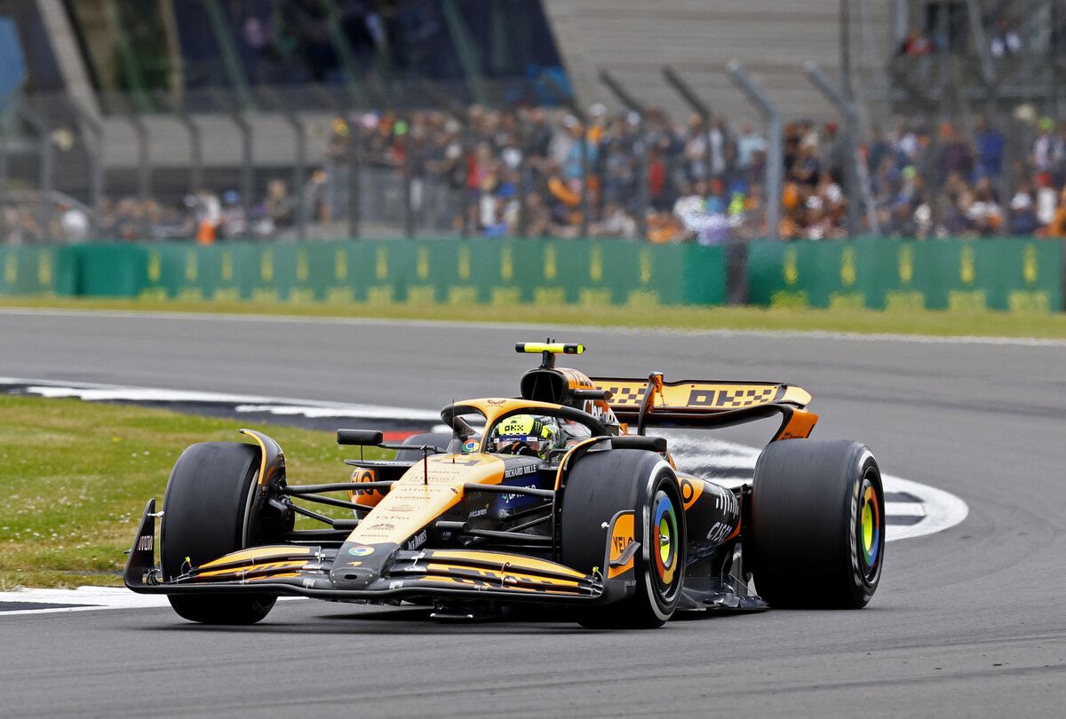 Lando Norris hat bei seinem Heimspiel in Silverstone mit zwei Trainingsbestzeiten eine Duftmarke gesetzt.AP
