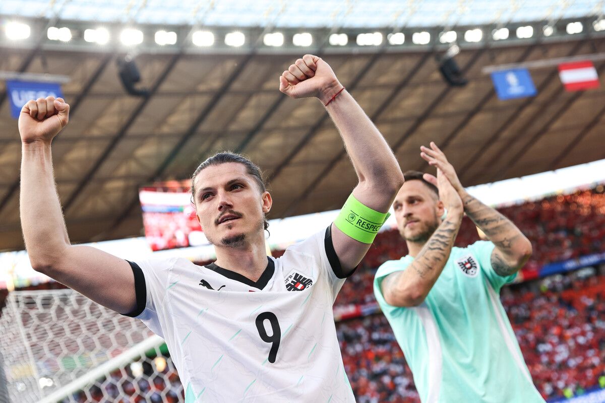 Marcel Sabitzer und Österreich rücken nach der EURO in der FIFA-Weltrangliste um drei Positionen auf Rang 22 vor.GEPA