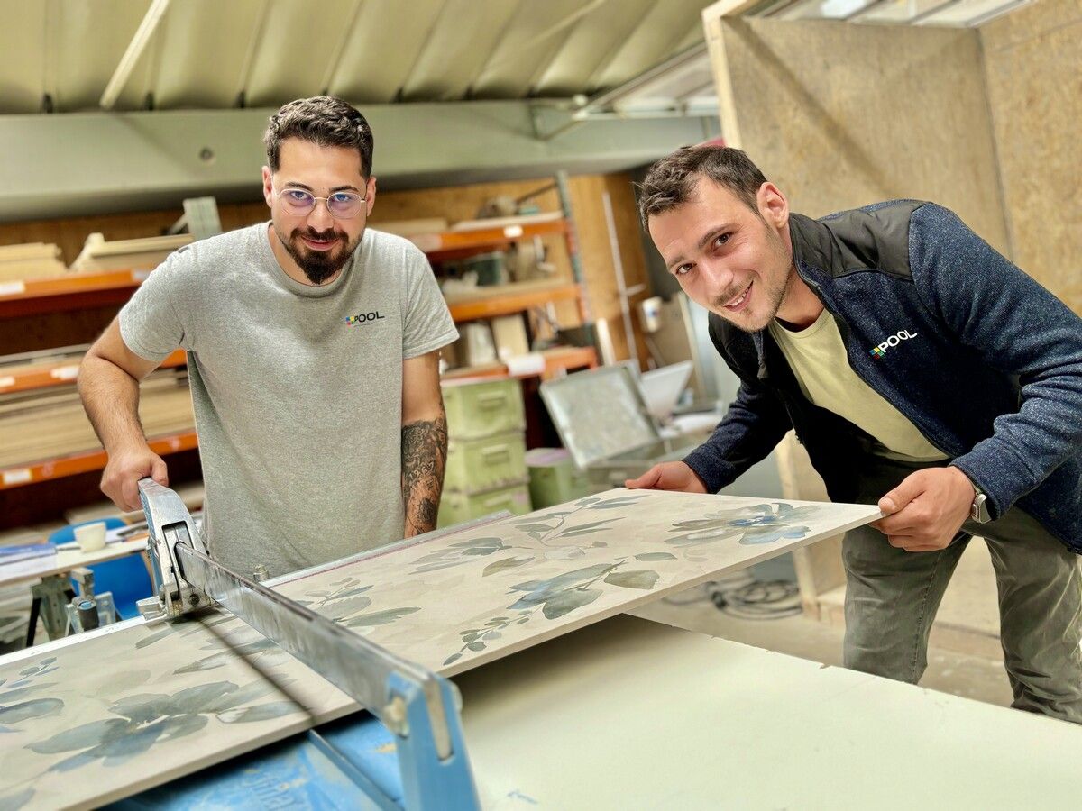 Mert Dalkilic (l.): „Generell ist die Arbeitseinteilung wichtig sowie Sauberkeit und Konzentration.“LIV/Curin