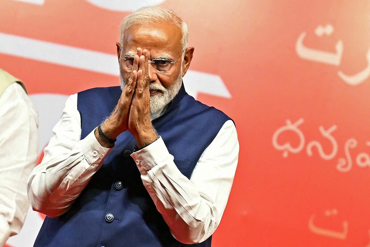 Narendra Modi besucht kommende Woche Bundeskanzler Nehammer.AFP