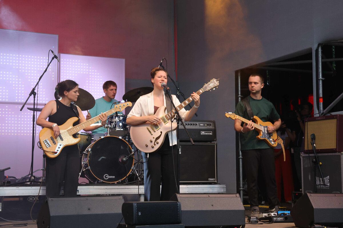 Newcomerin des Jahres Pia Denz mit ihrer Band. Ame