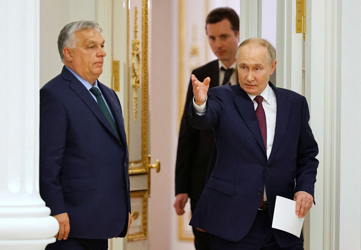 Putin gab Orbán bei dem Treffen in Moskau die Richtung vor.Reuters