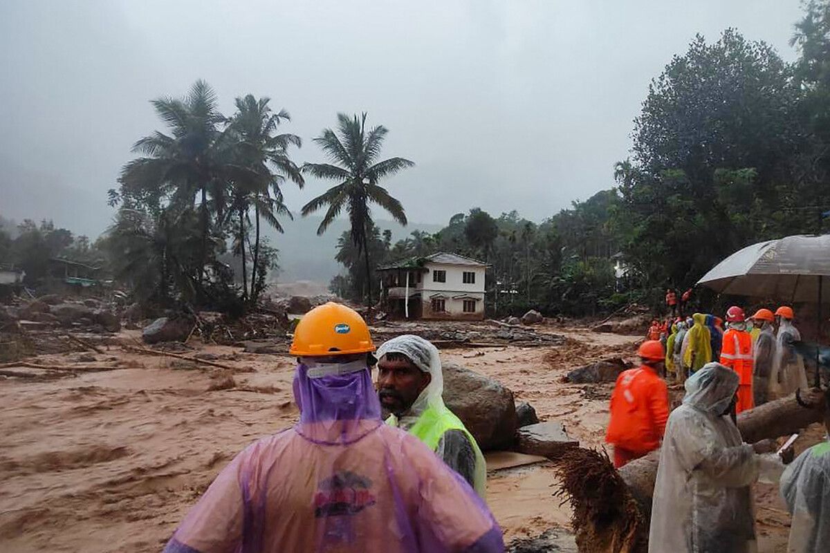 Regen behindert die Rettungsteams im Bundesstaat Kerala. AFP